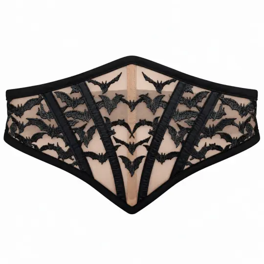 BATS MESH CORSET BELT (NUDE)