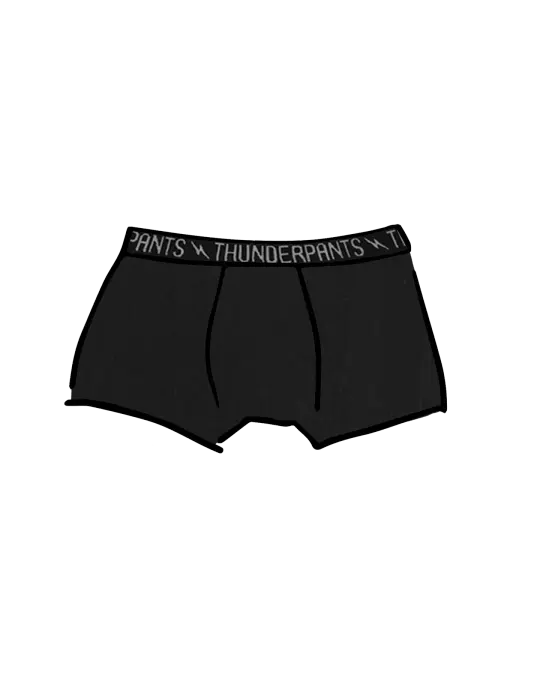 Kid's Boxer Brief Plain Black