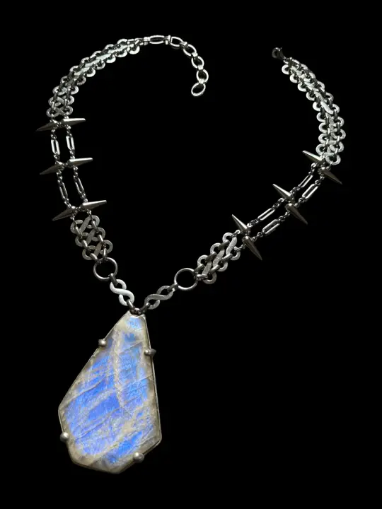 ANAZAO | Rainbow Moonstone Necklace