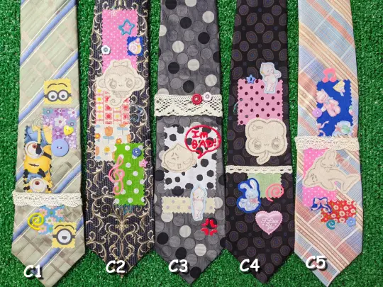handmade collage ties SET C
