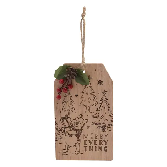 Winnie the Pooh Xmas Tag Decoration