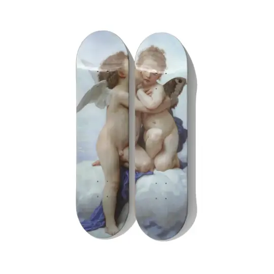 Bouguereau Amor & Psyche Skateboard Art – Diptych