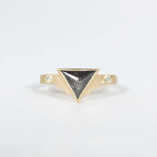 Triangle Diamond Ring
