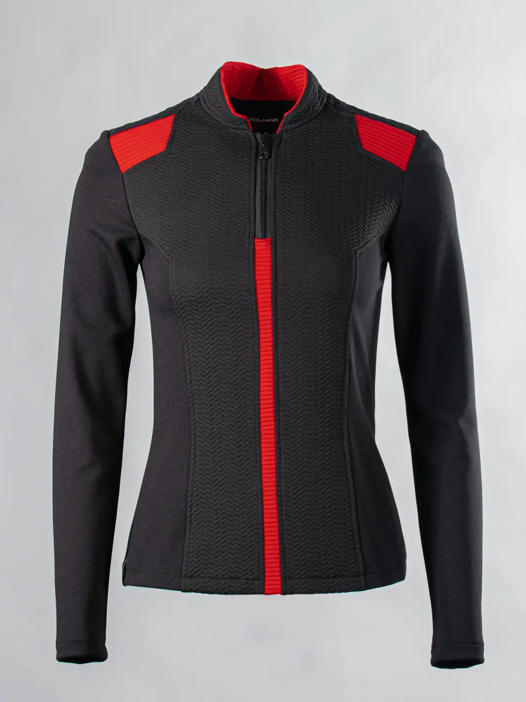 1PT-RR-36 Black and red women's pullover