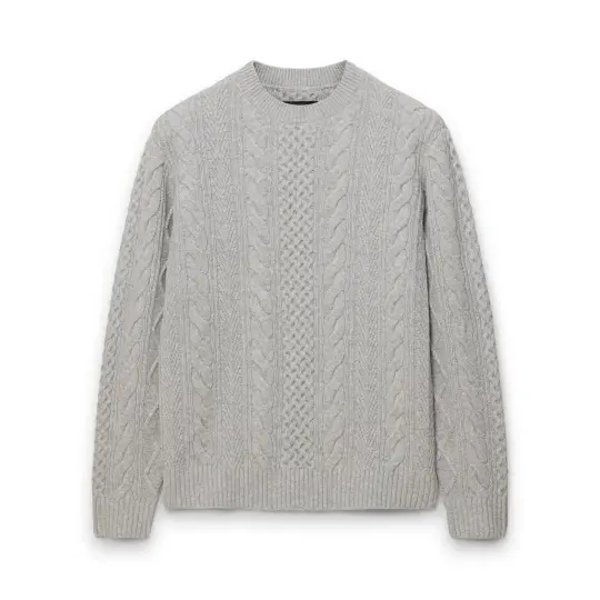Cable Knit Meridian Crewneck