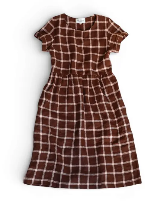 No.15 Linen Day Dress in Neapolitan