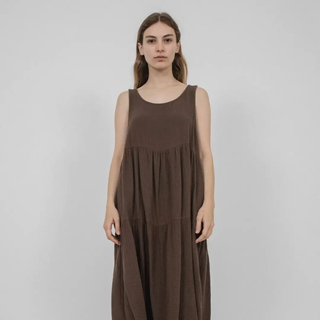 Harlow Dress in Cocoa