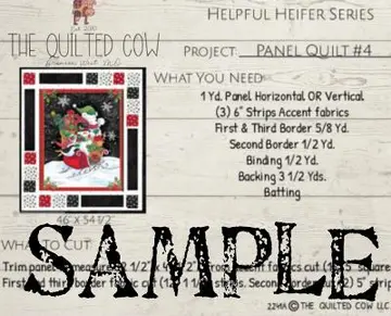 Helpful Heifer Panel Quilt #4