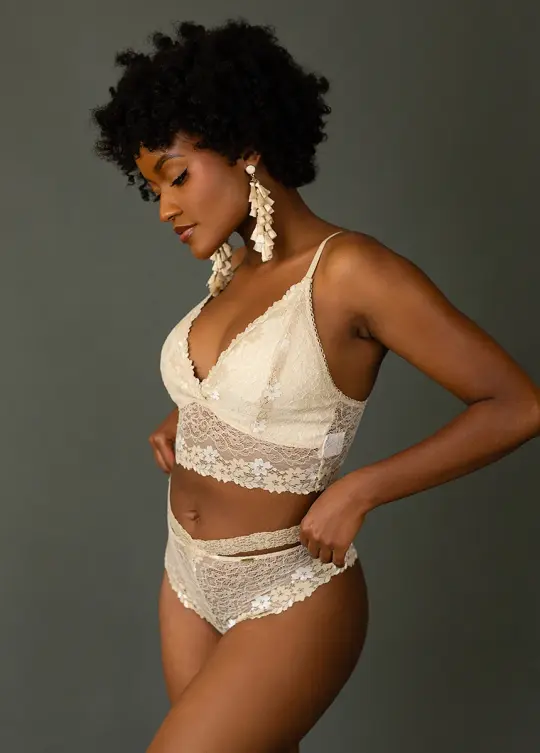 Lyric Panty in Oat