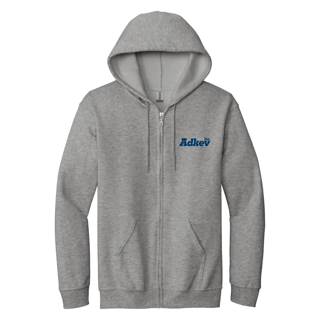 Adkev 18600 Gildan Full Zip Hoodie
