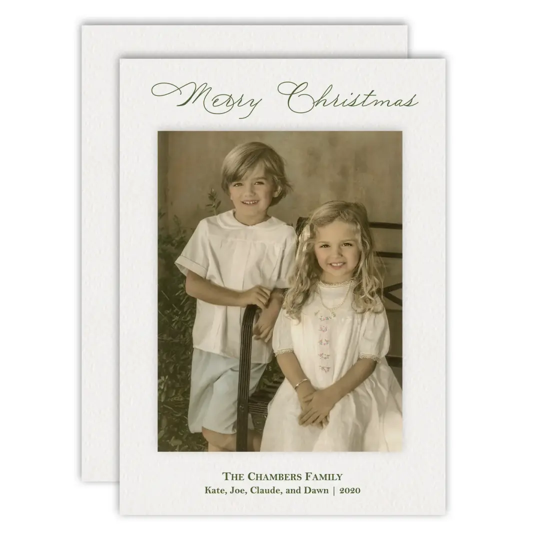 Traditional Christmas Holiday Card