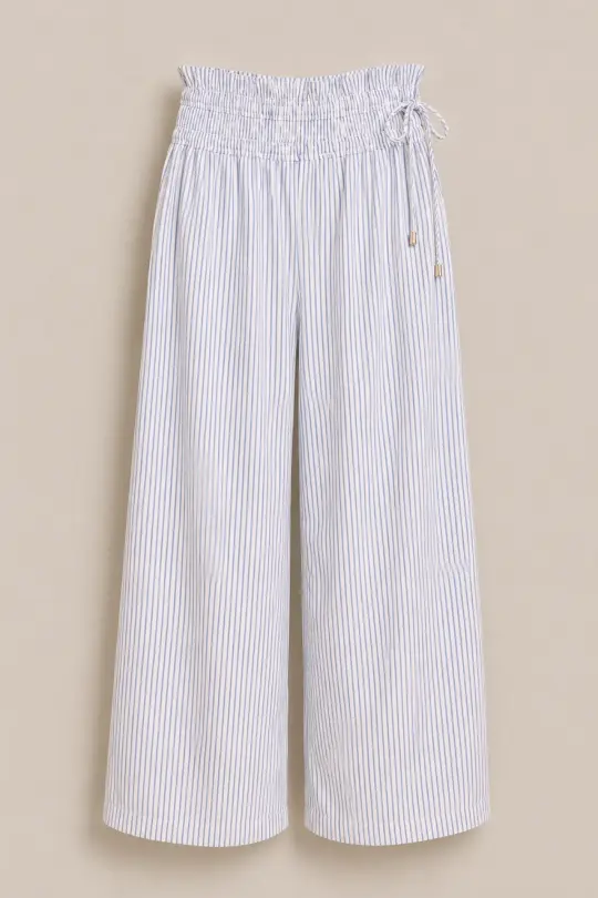 Harley Pants in Blue & White Pinstripe