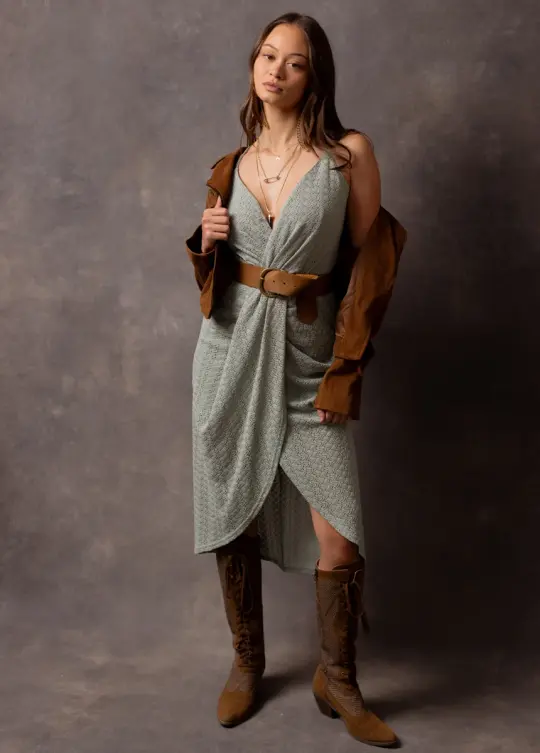 Avacette Dress in Seafoam