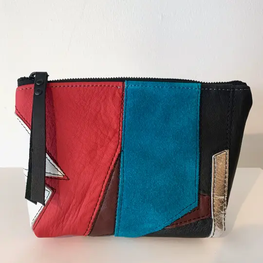 Star Dust Reclaimed Leather Essentials Bag