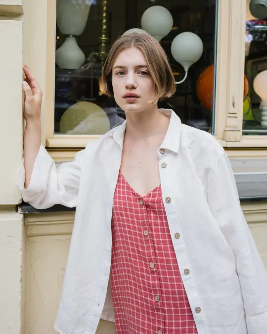 YVOIRE relaxed linen shirt