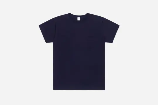 Heavyweight Pocket T-Shirt ~ Indigo (2 Pack)