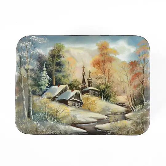 Fedoskino Winter Scene Box