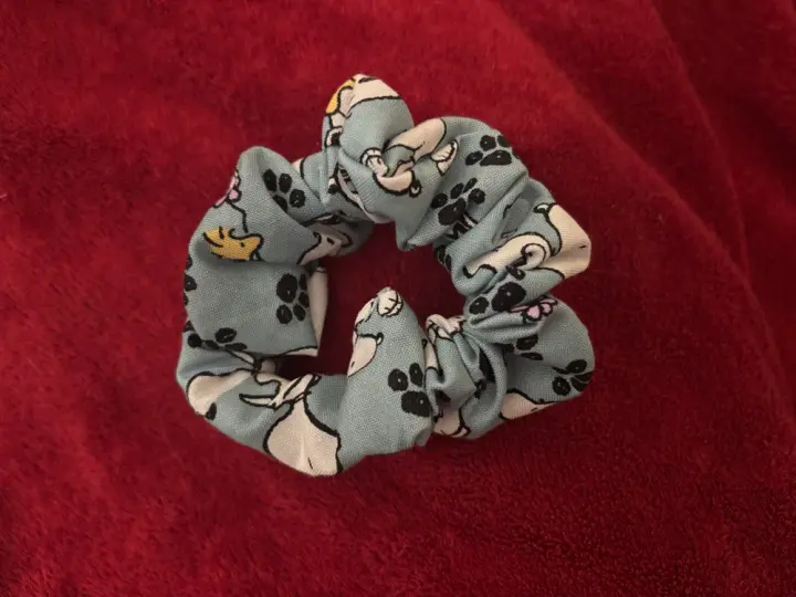 Beagle and Bird Scrunchie