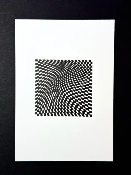Grid Warp — 5x7" pen plot