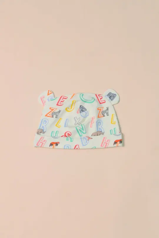 Baby Beanie - Crayon Animals