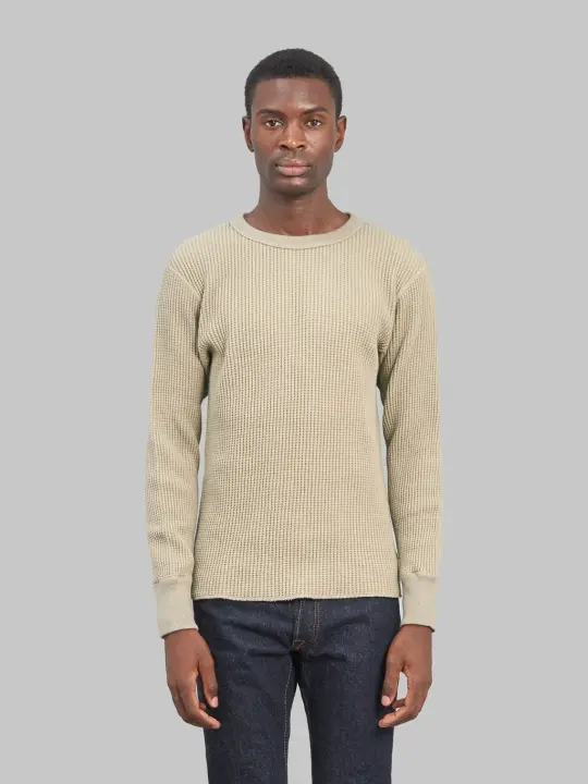 UES Thermal Big Waffle T-Shirt Beige