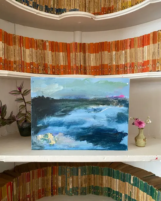 'Evening View', 40cm x 30cm ( unframed )