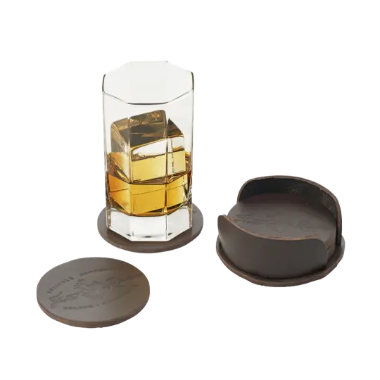 Leather Coaster Nest