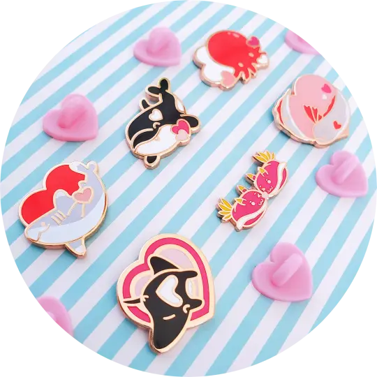 Finpinshop x Umvvelt Valentine's Day Pin Collaboration