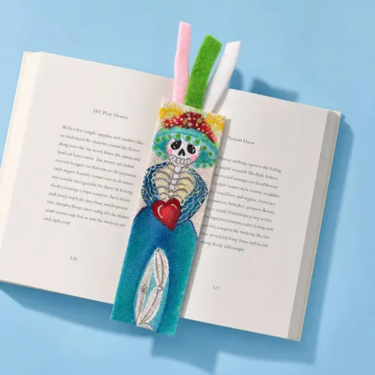 Hand-Painted Catrinas Bookmark