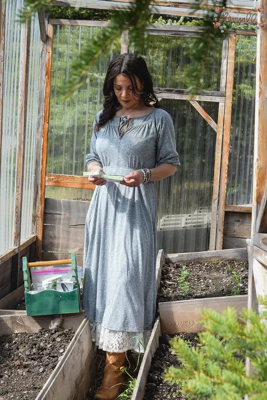Cotton Rosemary Dress in Henley-Medium
