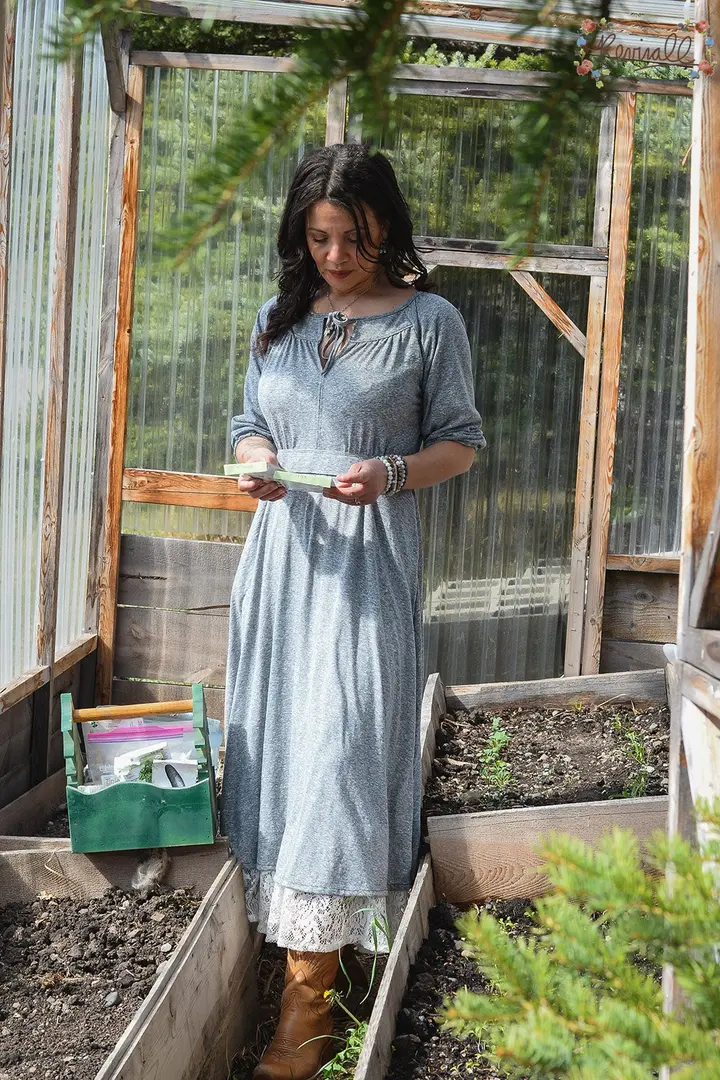 Cotton Rosemary Dress in Henley-Medium