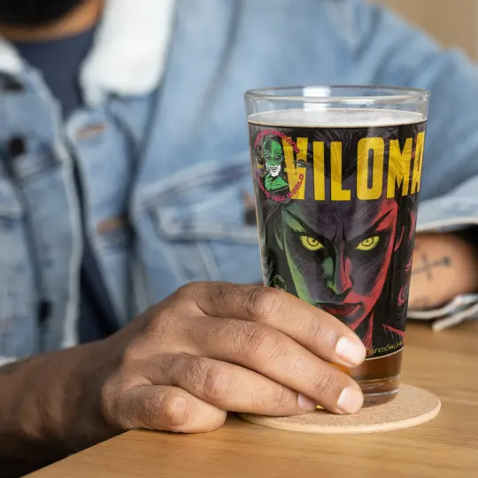 VILOMA: Comic Art Shaker Pint Glass