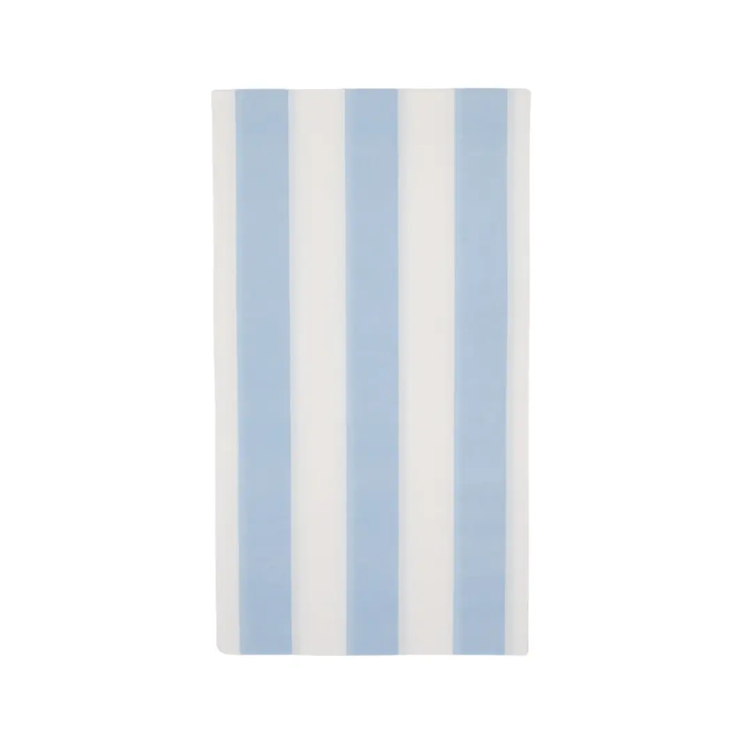 Sky Blue Cabana Stripe Guest Towels napkins