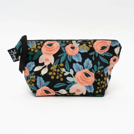 Tabor Cosmetic Bag in Dark Roses