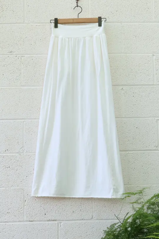 SAMPLE SALE -  Taproot Long Skirt / S / Organic Cotton / Natural / (241)