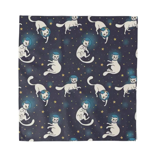 Space Cats Bandana - Astronaut Cat Headwrap - Cosmic Cat Lover Accessory