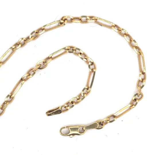 10k gold long and short chain vintage