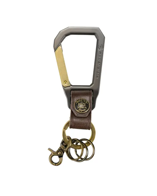 master-piece Carabiner Key Ring Choco