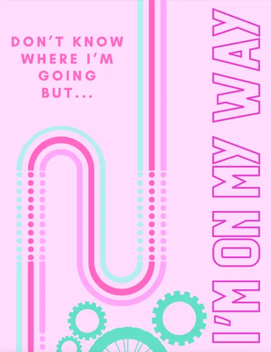 Don't Know Where I'm Going Postcard