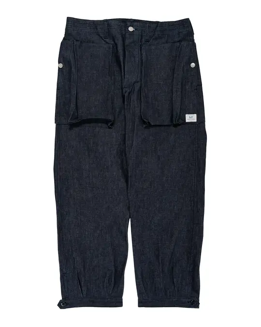 Sassafras Digs Crew Pants 4/5 8oz Denim Indigo