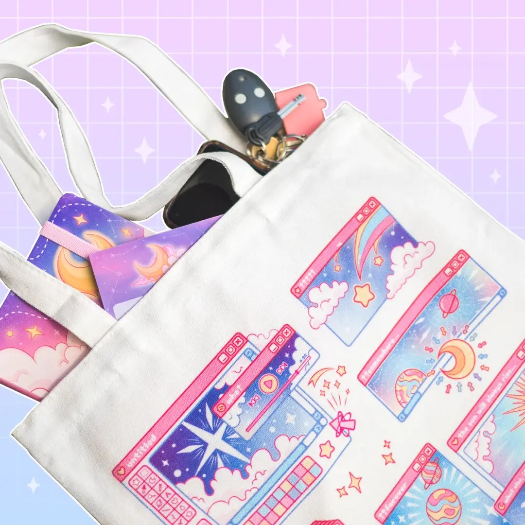 Cosmic Computer tote bag