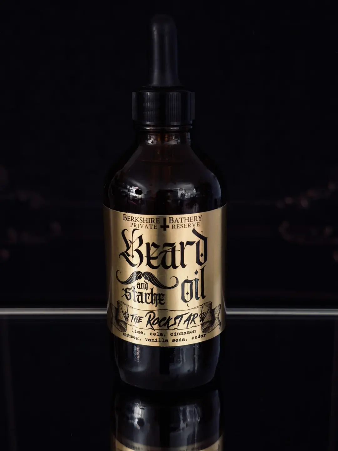 THE ROCKSTAR | 4oz Sexy AF Beard & 'Stache Oil | Made With Hemp Oil