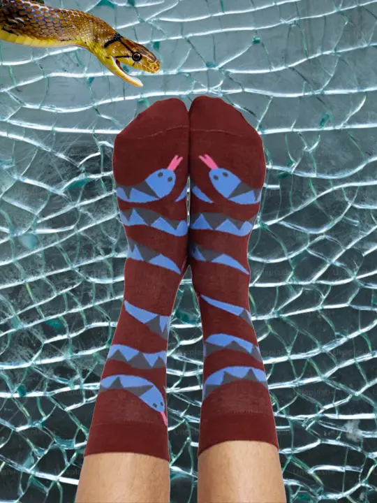 Snakes Crew Socks