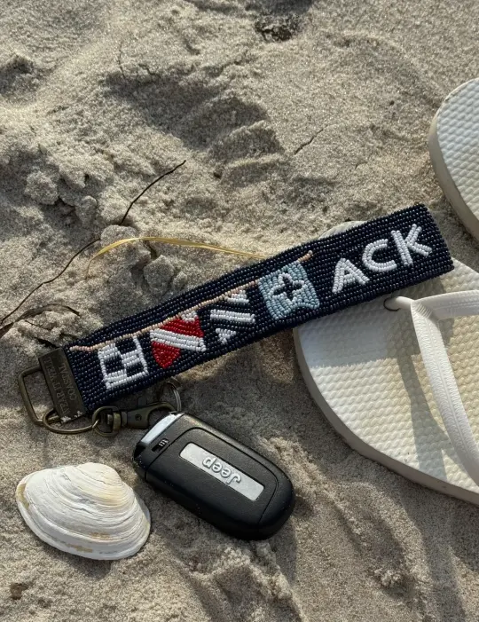 ACK Beaded Keychain Wristlet