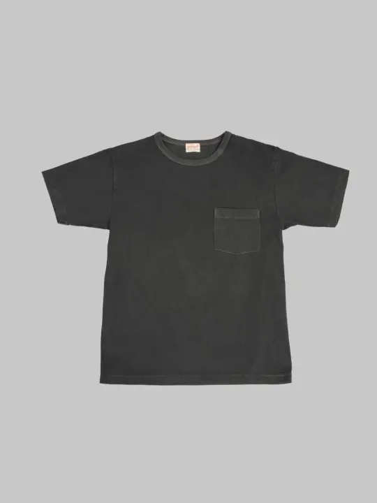Whitesville Pigment Dye Pocket T-Shirt Black