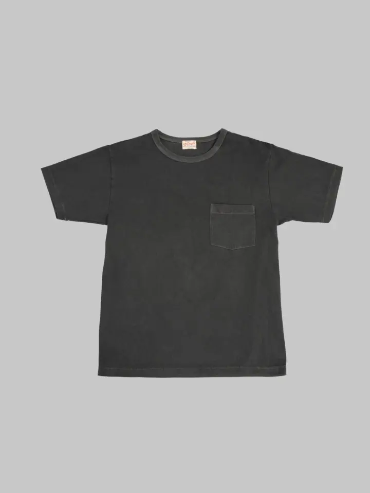 Whitesville Pigment Dye Pocket T-Shirt Black