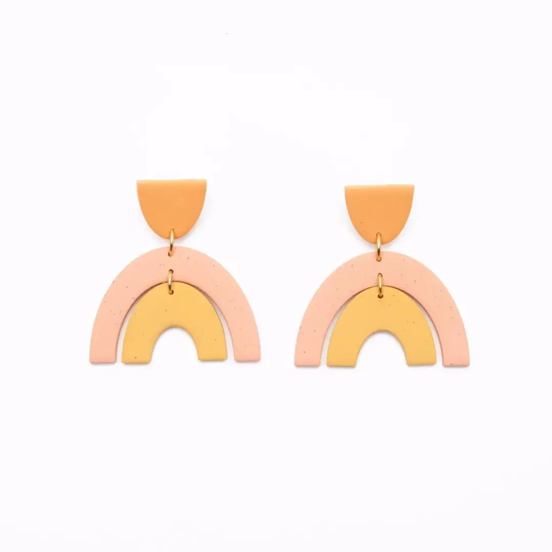 Warm Tone Rainbow Earrings