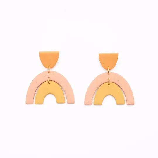 Warm Tone Rainbow Earrings