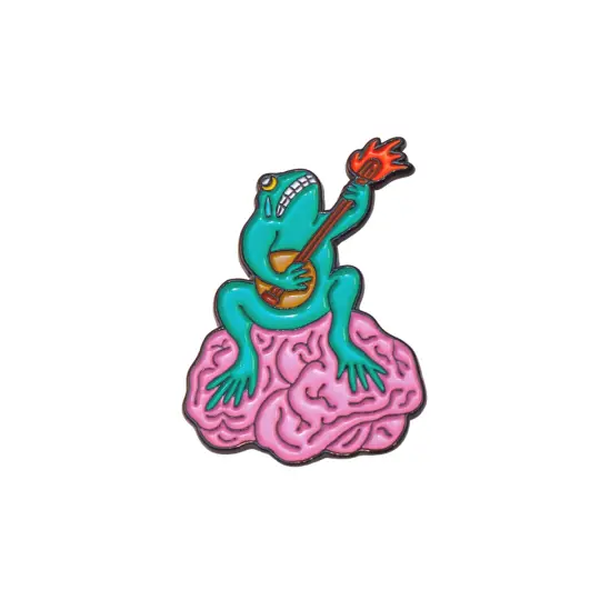 Brain Frog Pin