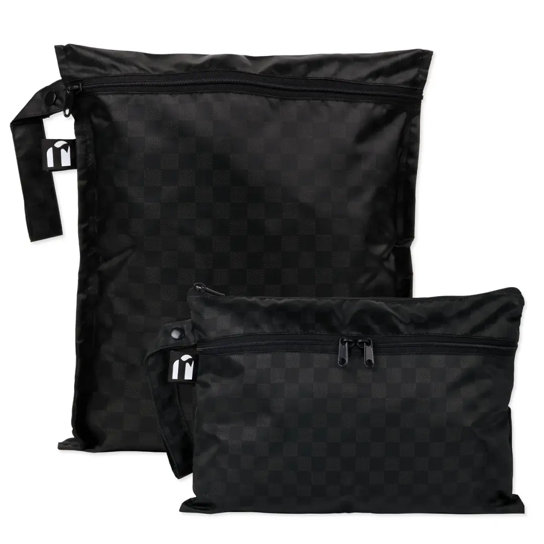 Wet Bag + Wet/Dry Clutch Set: Rich Black